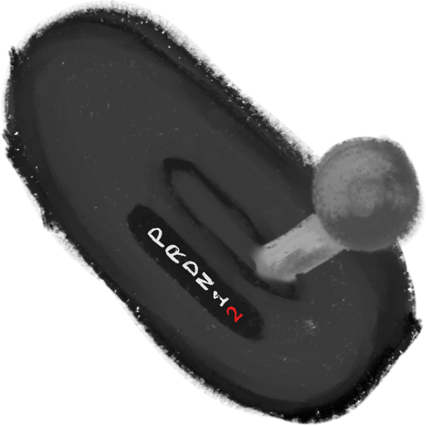 a car's gear shifter in a dark setting. The gear shifter is grey, with the number "2" visible in red and the rest In white, indicating the cars in second gear.